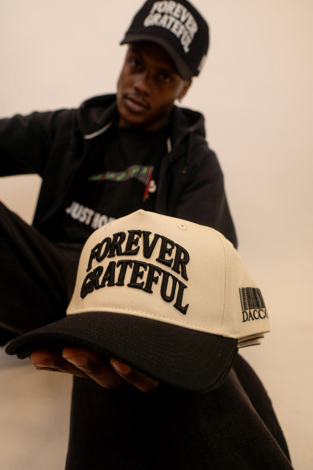 Forever Grateful Hat in Cream