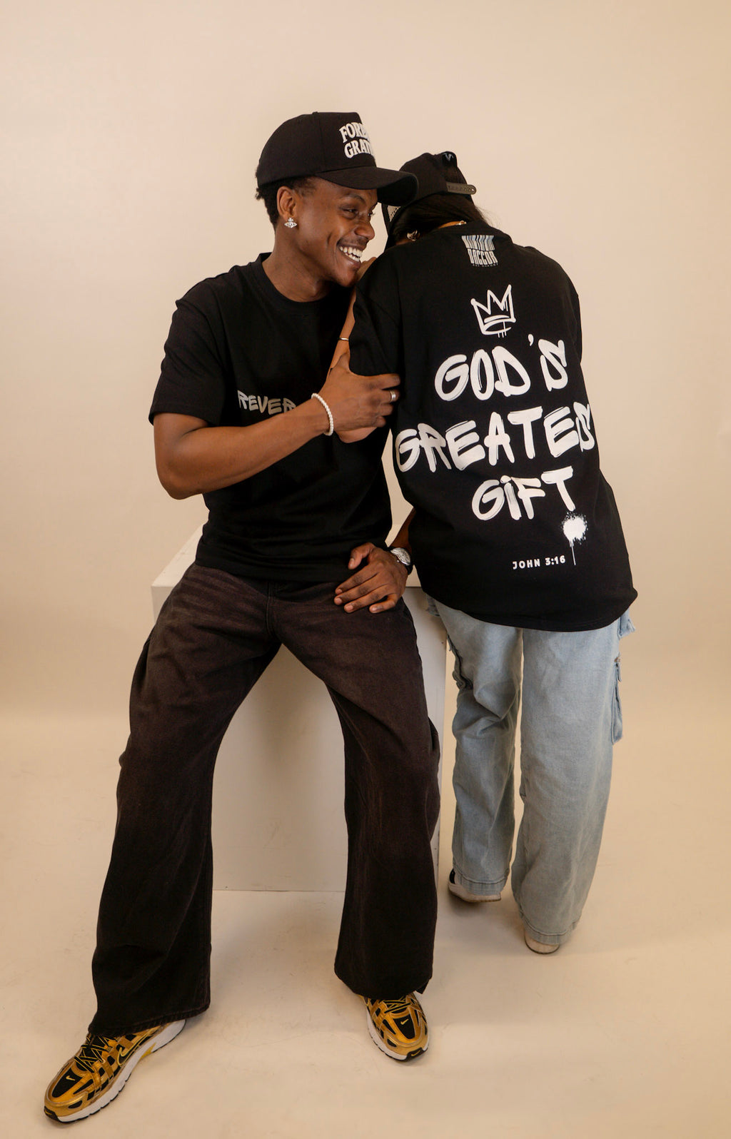 Forever Grateful Tee in Black