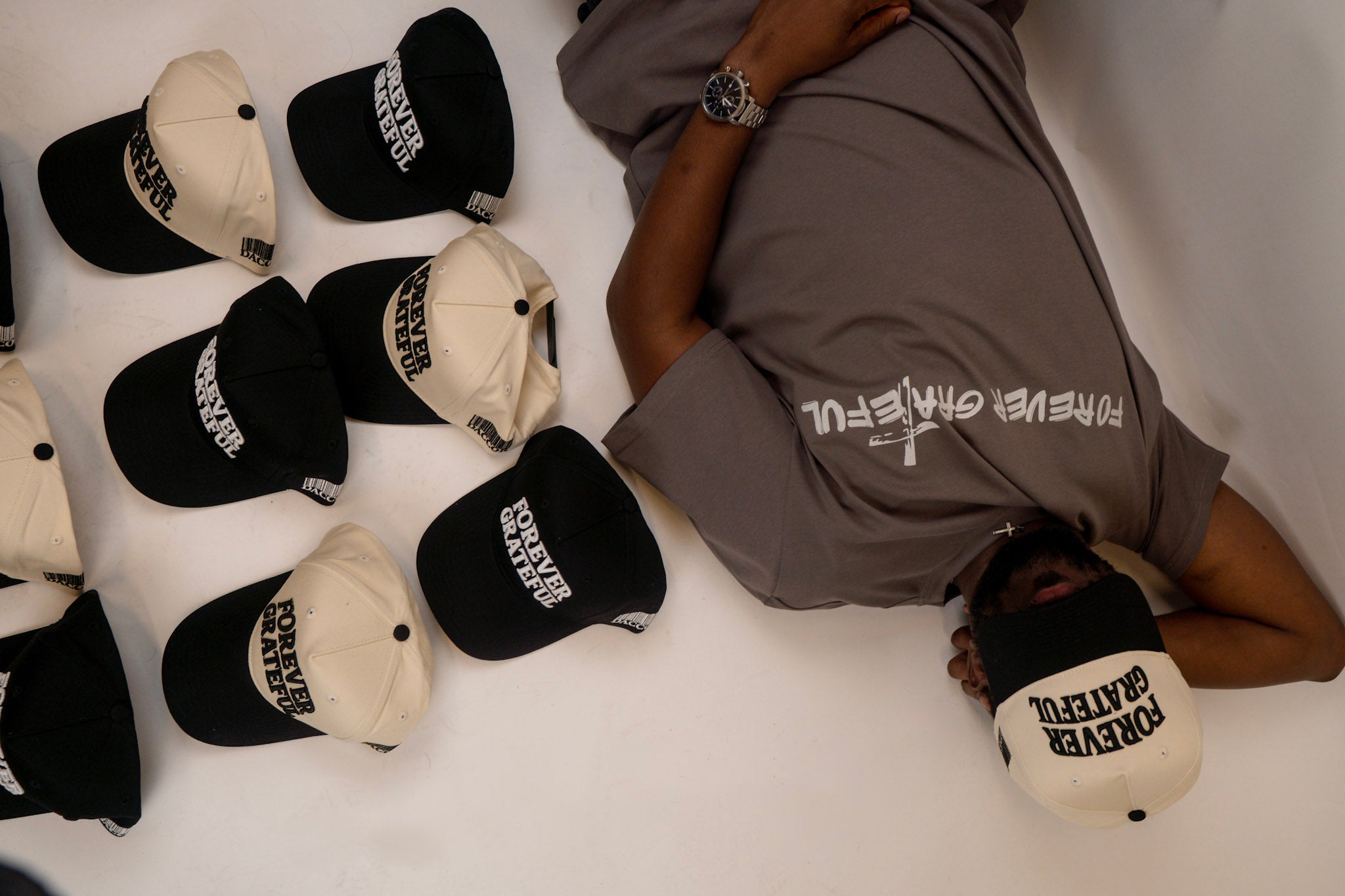 Forever Grateful Hat in Cream