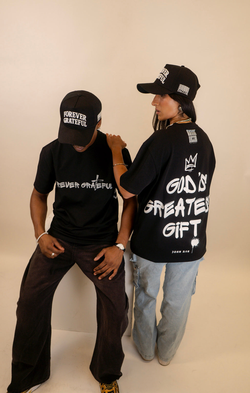 Forever Grateful Hat in Black