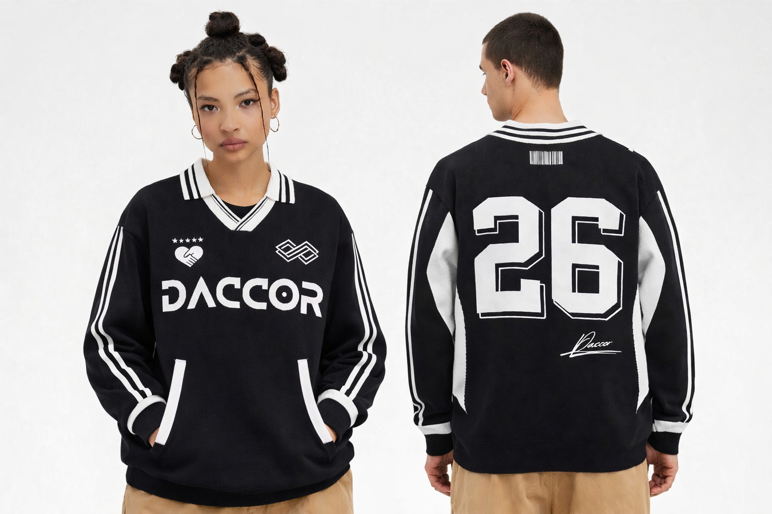 Noir Héritage Knit Jersey